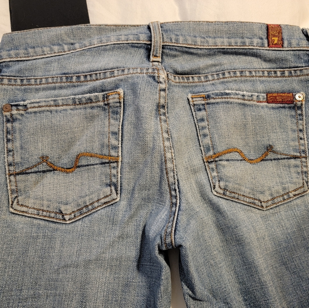 7 for all mankind, size 26 light wash jeans